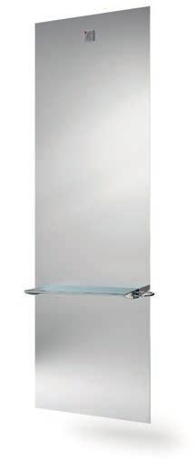 K675 Mensola a parete in lamiera verniciata, piano in alluminio con