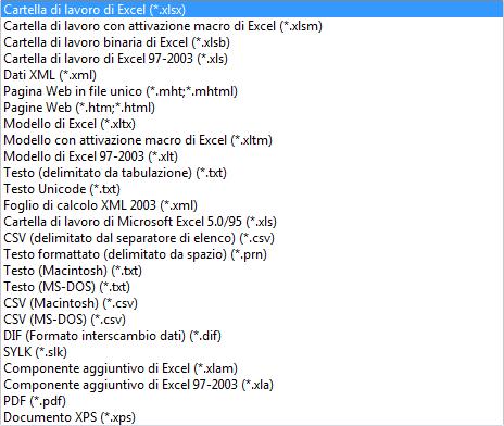 Excel 2007 VERSIONE PERSONALE DI STUDENTE EBOOK01 dal suffisso.xls.