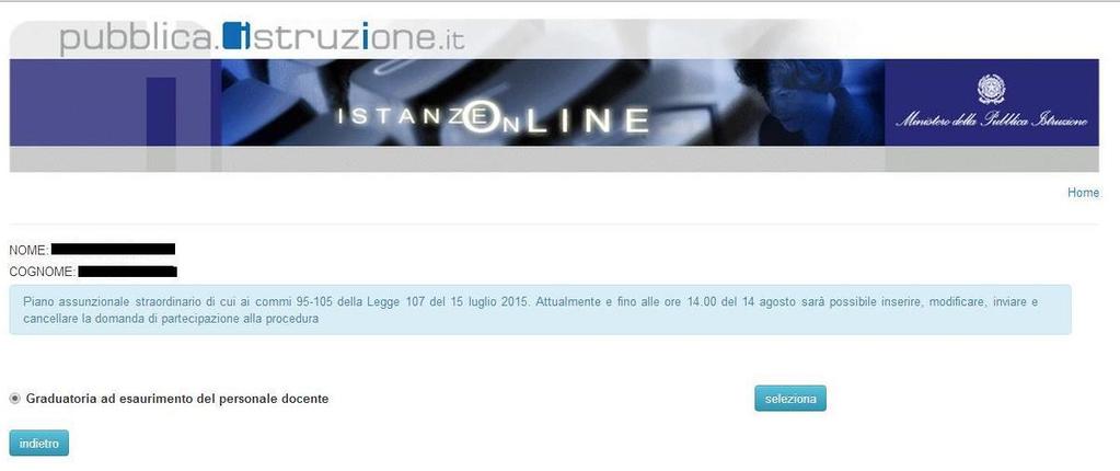 Cadoni) Verificare il possesso dei parametri di accesso e conferma al sistema Polis (Istanze on line), ossia nome utente,