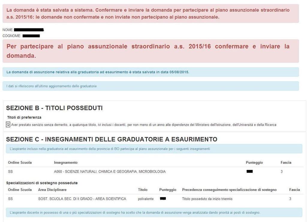 Comparirà la schermata seguente: Per