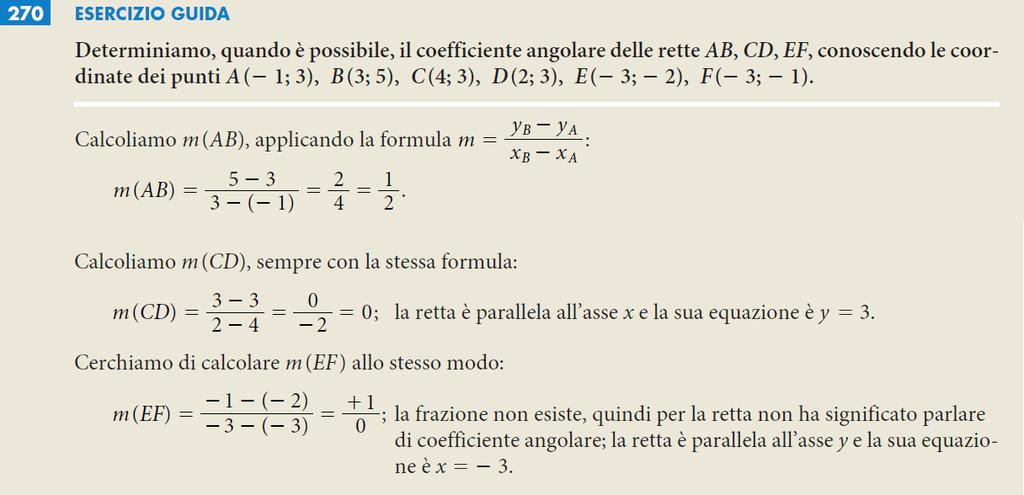 L EQUAZIONE DI UNA RETTA 18 /20 10.