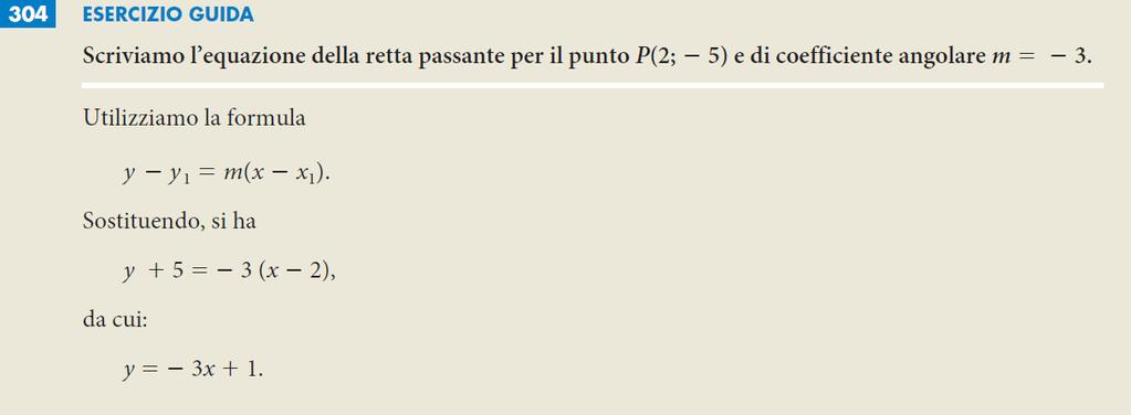 L EQUAZIONE DI UNA RETTA 20 /20 11.