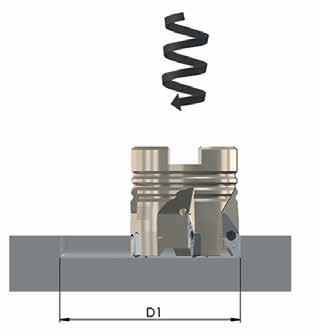 TIPO B28 PER LA LAVORAZIONE DELL'ALLUMINIO Finitura Tipo del materiale Rivestimento Velocità di taglio Vc [m/min] Avanzamento per dente Fz [mm] Alluminio > ca.