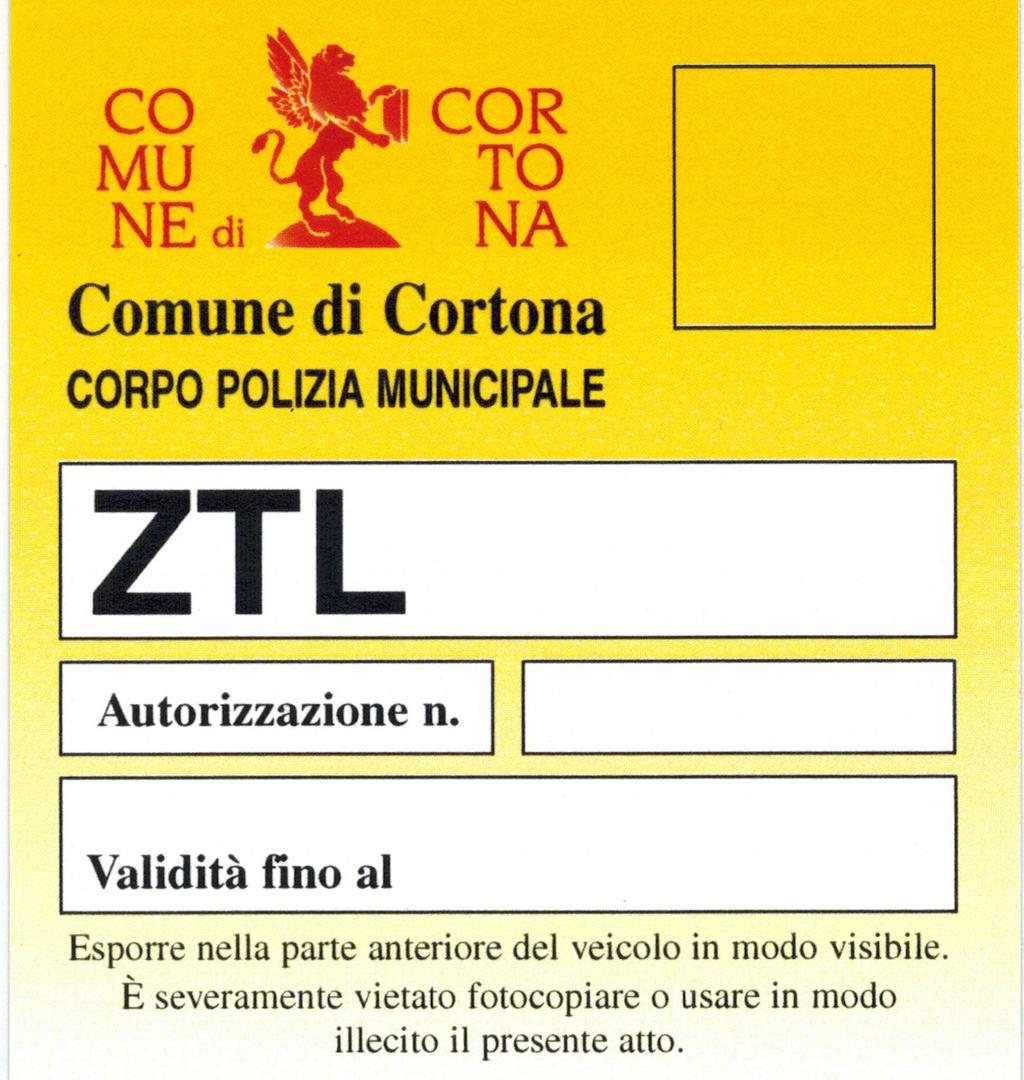 SCHEDA 5 RESIDENTE IN ZTL GIALLA Soggetti destinatari - Residente anagrafico nella ZTL Gialla Abilitazioni - Transito consentito nella ZTL Gialla, nelle ore in cui vige il divieto di circolazione -