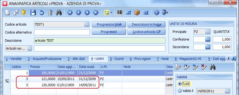 Qualora non sia disponibile un listino di partenza IVA ESCLUSA, si può procedere in altri 2 modi alternativi: al 21% comporta l aumento dei prezzi del 0,8333 % (3 periodico) si può scegliere di fare