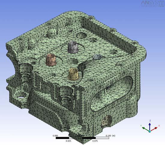 Modello elementi finiti ΛNSYS Workbench 10.