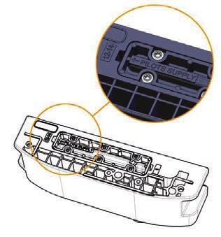 In this case, the plate positioned on the back of end plate will bear the wording pilots supply turned towards 1.