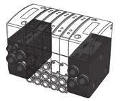 MP 160 Composizione della batteria Battery arrangement GUIDA ALLE REFERENZE GUIDE TO REFERENCES PRODOTTO PRODUCT MP160 = Batteria di Valvole serie 160 Valves Battery line 160 NUMERO TOTALE DI