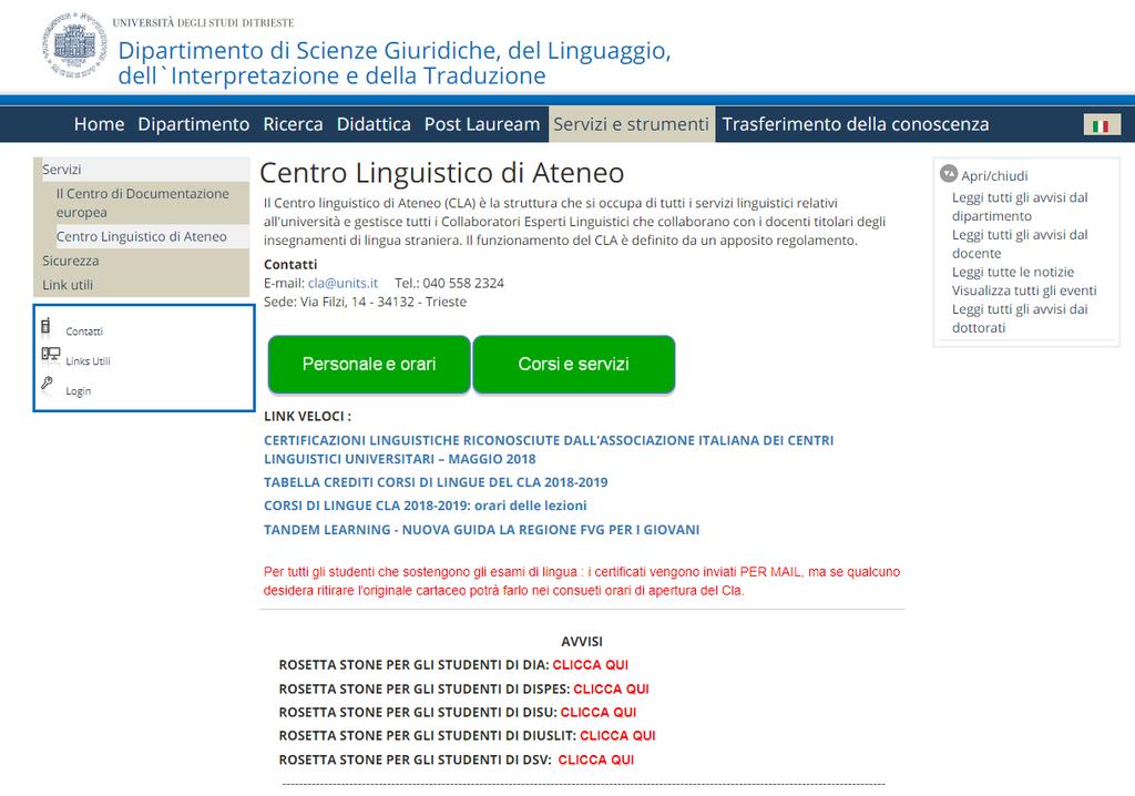 COMPETENZE LINGUISTICHE http://iuslit.units.