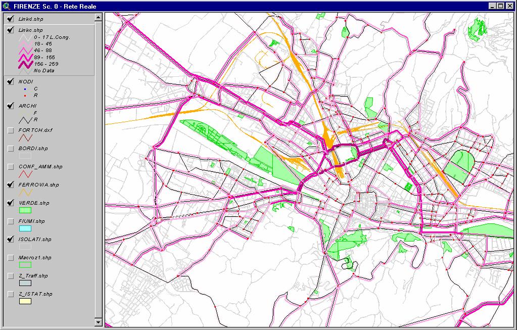 Esempi di output di Mobility Sistemi integrati per il trasporto urbano MOBILITY Simulazione e valutazione di scenari di intervento nuove infrastrutture