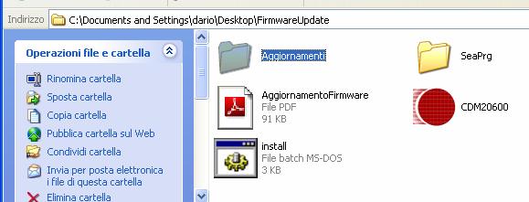 batch, come in figura: Questi file vanno copiati nella cartella aggiornamenti, al posto di quegli esistenti. 2.