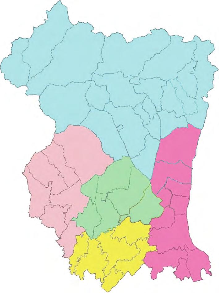 DISTRETTO DELLE DOLOMITI FRIULANE Erto Cimolais Polcenigo Caneva DISTRETTO DEL LIVENZA Budoia Sacile Barcis Claut Aviano Fontanafredda Brugnera Roveredo Prata Porcia Andreis Pasiano di Pordenone