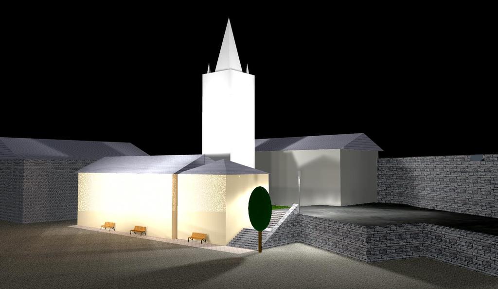 St-Oyen - Illuminazione chiesa e campanile