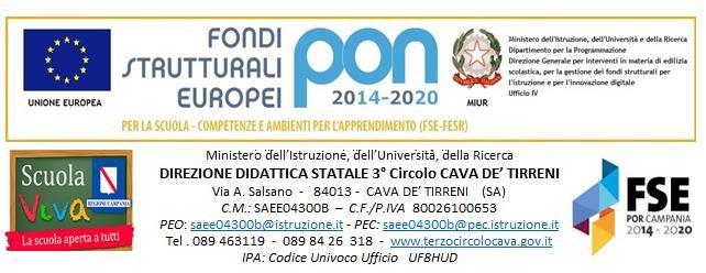 Agli interessati Alle scuole della provincia di Salerno Albo pretorio/sito web/atti AVVISO PUBBLICO PER LA SELEZIONE DI N.