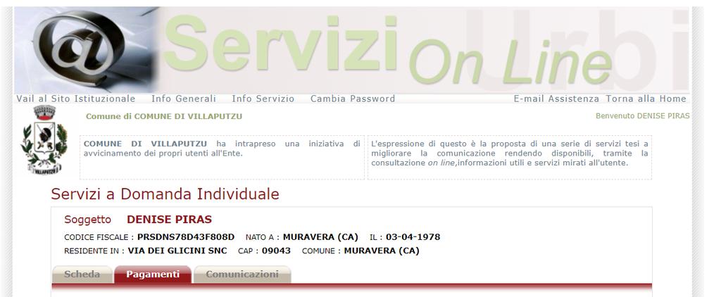 Gestione dei pagamenti al comune SullaLhomeLpageLpersonale,LcliccandoLsullaLvoceL'Pagamenti'L SiLapriràLlaLseguenteLschermata:L PerLlaLpropriaLstrutturaLricettivaLeLperLperiodoLdiLriferimentoL