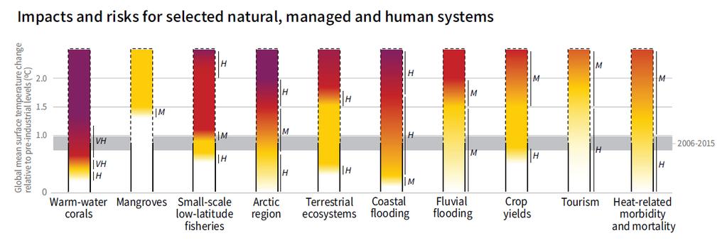 Rischio climatico Impatti e rischi per i sistemi naturali, gestiti