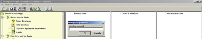 FAQ 4. Viene visualizzata la finestra "Dialogo con password". Confermare cliccando su "OK" 5.