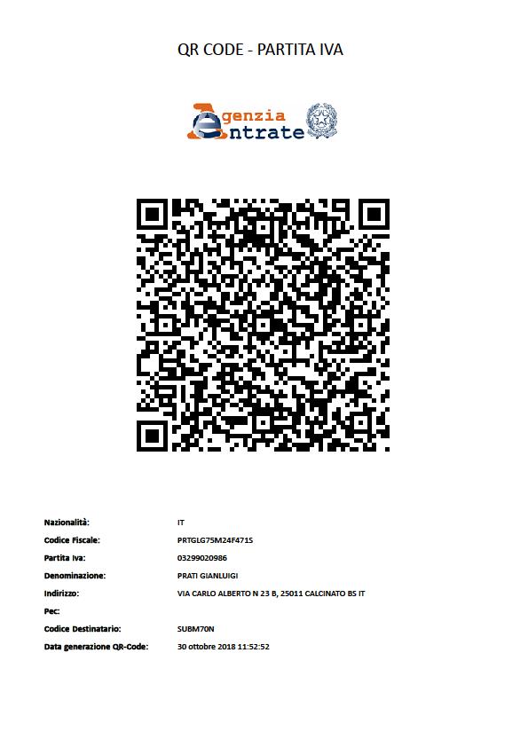 Il codice identificativo per la trasmissione della E-fattura A- Soggetto con P.IVA: 7 caratteri che identificano l intermediario. Es. SUBM70N (Zucchetti) B- Soggetto senza P.