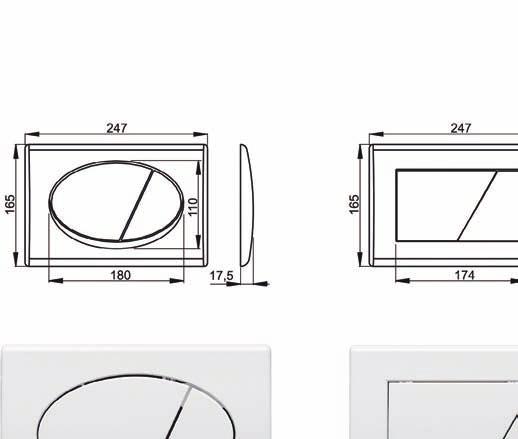 Placche Basic - ABS M70 M170 M270 M70 Bianco -