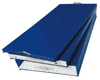 PVC 600 gr/m² ant mould, antibacterial not inflammable Class II covering. COLOUR BLUE. Dimension: 200x100x5 cm.