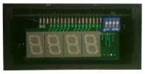 4.8 CALIBRATURA 4.8.1 DECIMAL POINT Estrarre il pannello frontale facendo leva, con un cacciavite, tra il pannello e la cornice. Selezionare il decimal point voluto agendo sui minidip (vedi FIG.