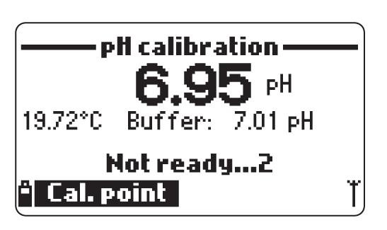 Sarà visualizzato il messaggio Storing seguito da Calibration completed. Premere OK per ritornare al menù di Calibrazione. Premere Measure per ritornare alla schermata di misurazione.