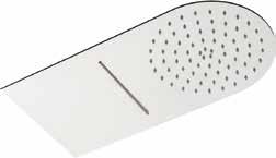 shower head 250x500 mm with rainfall Built-in ceiling stainless steel AISI304 shower head 250x500 mm with rainfall and