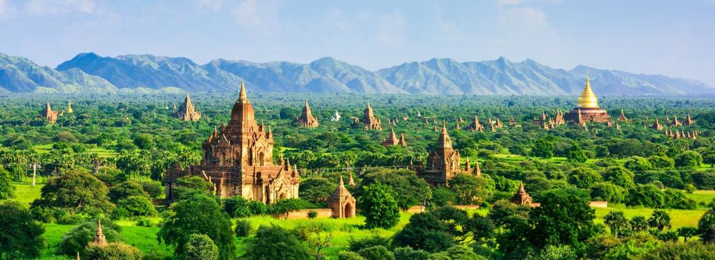 Speciale Myanmar TOUR MYANMAR - 13 GIORNI / 11 NOTTI DA 2590,00 EURO Volo A/R in classe economica Sistemazione in camera come indicato Tour di gruppo con guida parlante italiano (minimo 6 persone)