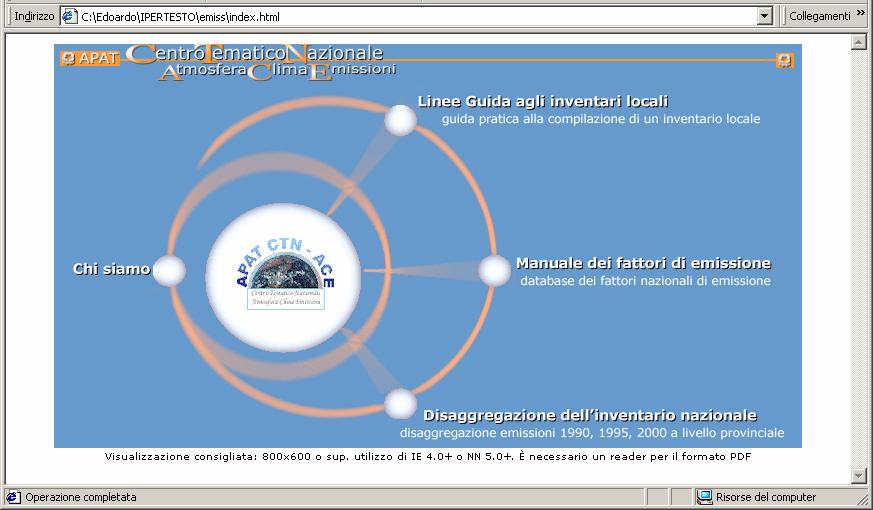 http://www.inventaria.sinanet.apat.it/ Il prodotto è stato realizzato da: ARPA Toscana: G.Bini, S.Magistro ARPA Lombardia: E.Angelino, G.Fossati, E.Peroni ARPA Liguria: M.Beggiato, E.Filippi APAT: R.