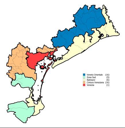 3 Mercato provinciale Figura 3: Macroaree provinciali Venezia Tabella 2: e variazioni % - macroaree provinciali Comune I sem Var % I sem / I sem 2013 Quota % Cintura