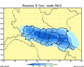 2 - EMRZERO: impatto su PM10 (media annuale) agglomerato riduzione della media annuale PM10 Piacenza tra -20% e -30% Ferrara tra -20% e -30% Parma tra -40% e -50% Bologna tra -40% e -50% Ravenna tra