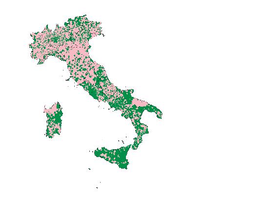 Il tasso di incremento delle imprese nei comuni italiani, 2017 Tasso