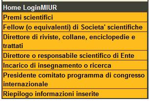 voci: - Premi e riconoscimenti scientifici - Fellow di Accademie e Società scientifiche - Direzione di riviste, collane, enciclopedie e trattati