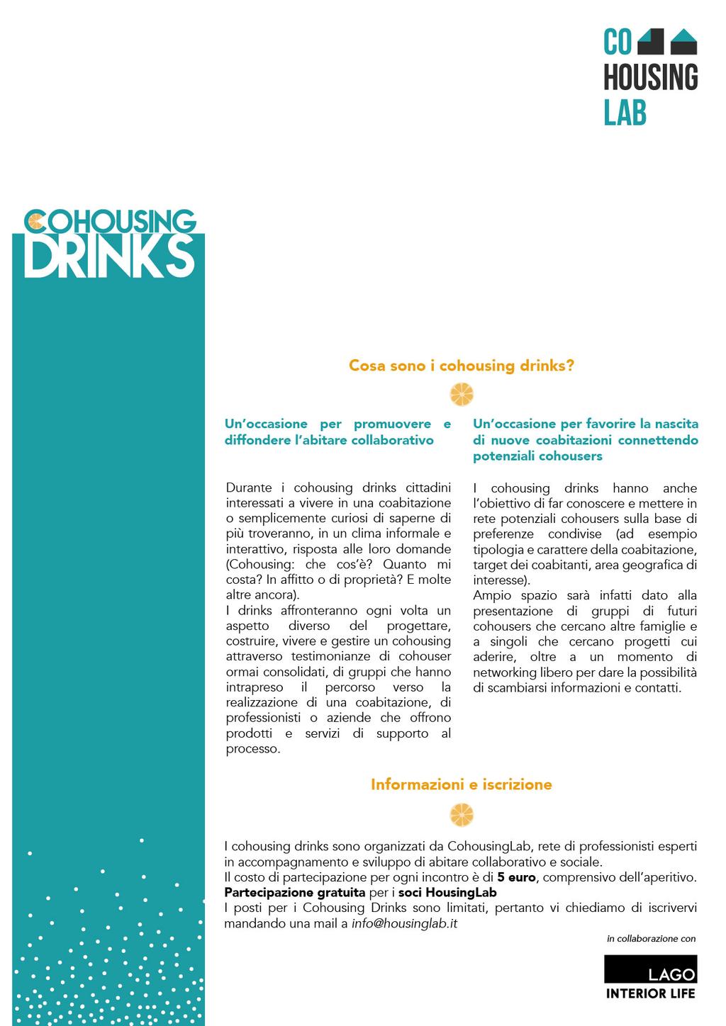 Cosa sono i Cohousing Drinks?