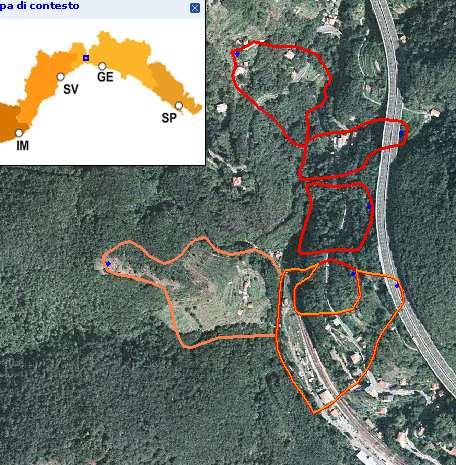 43 - Posizione degli inclinometri IA1, IA2,