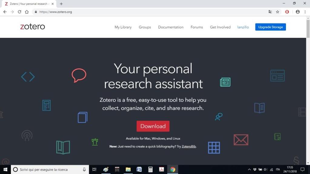 Come ottenere Zotero?