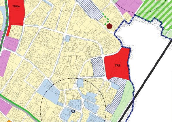 PROGETTO Ambito TR8 Superficie territoriale Slp realizzabile Superficie drenante minima LINEE GUIDA DEL PROGETTO = 22.905 mq = 4.