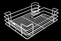 251S Cesto INFERIORE con fondo in filo per colonna estraibile Art