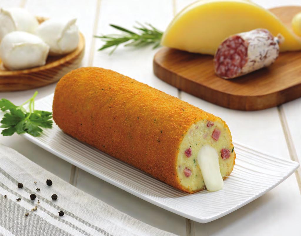 SUPER PANZAROTTO NAPOLETANO con Salame, Provolone e Mozzarella DEEP FROZEN PREPARATION