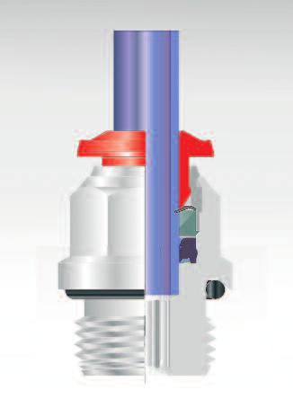 e Principali Caratteristiche / The Most Important Characteristics a pinza in acciaio inox garantisce il perfetto aggraffaggio di tubi di qualsiasi materiale senza danneggiarne la superficie.