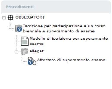 L utente inizierà compilando il modello di