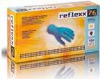 REFLEXX 76 soft GUANTI IN NITRILE SENZA POLVERE CF. 100PZ Monouso, ambidestri e 100% Latex Free. Speciale composizione Soft per maggiore morbidezza, elasticità e sensibilità.