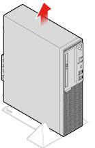 Figura 22. Installazione della protezione per la polvere Sostituzione del supporto verticale Nota: Il supporto verticale è disponibile solo su alcuni modelli.