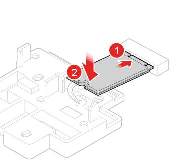 Figura 73. Sblocco del fermo dell'unità SSD M.2 Figura 74. Rimozione dell'unità SSD M.2 Figura 75.