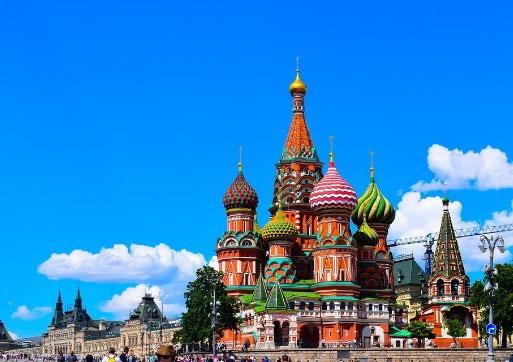 14 giorno: MOSCA Arrivo a Mosca e visita del Territorio del Cremlino (ingresso incluso).