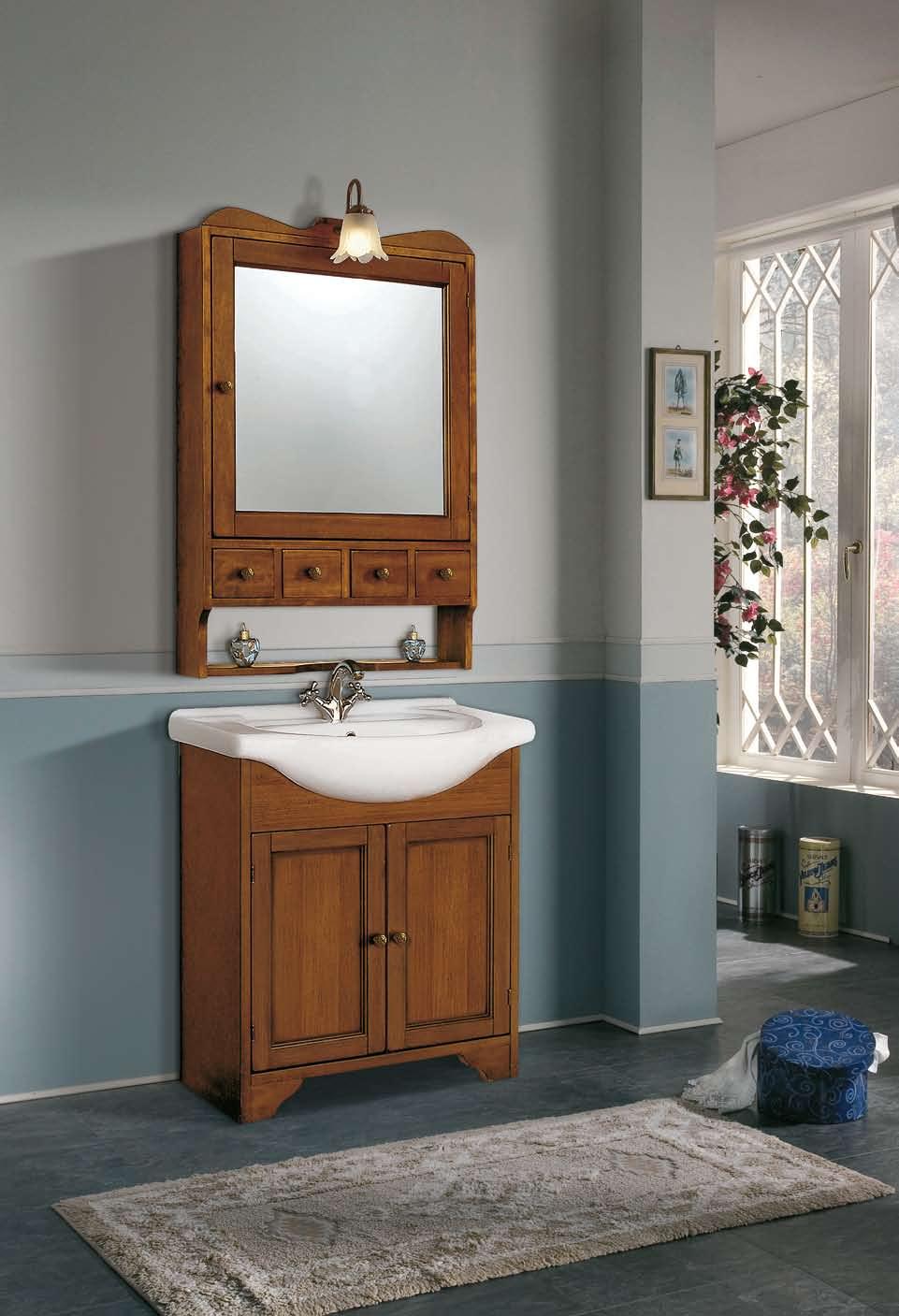 B181n Mobile bagno L. 75 P. 33 H. 80 Art. B182 Lavabo sink раковина L. 75 Art.