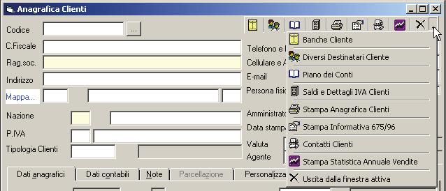 - 16 - Manuale di Aggiornamento Il pulsante freccia è attivo su tutte le toolbar, comprese quelle interne alle