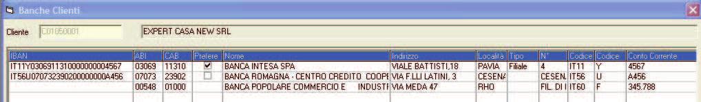 - 10 - Manuale di Aggiornamento Esempio conto corrente