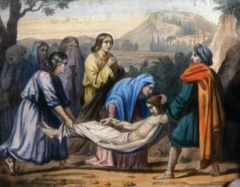 STAZIONE 14 Gesù posto nel sepolcro Quanti misteri d amore in quel sepolcro, da cui Gesù uscirà risorto.
