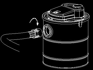 Assemblare l apparecchio come descritto qui di seguito: 1. Afferrare il corpo principale e posizionarlo per terra su una superficie piana e stabile. 2.